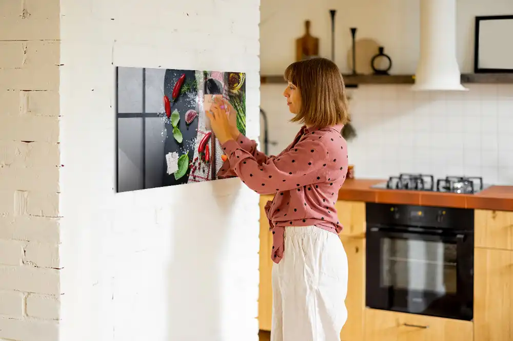 Tableau magnétique en verre La récolte de la terre