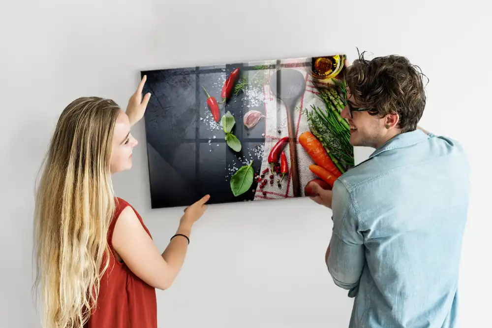 Tableau magnétique en verre La récolte de la terre