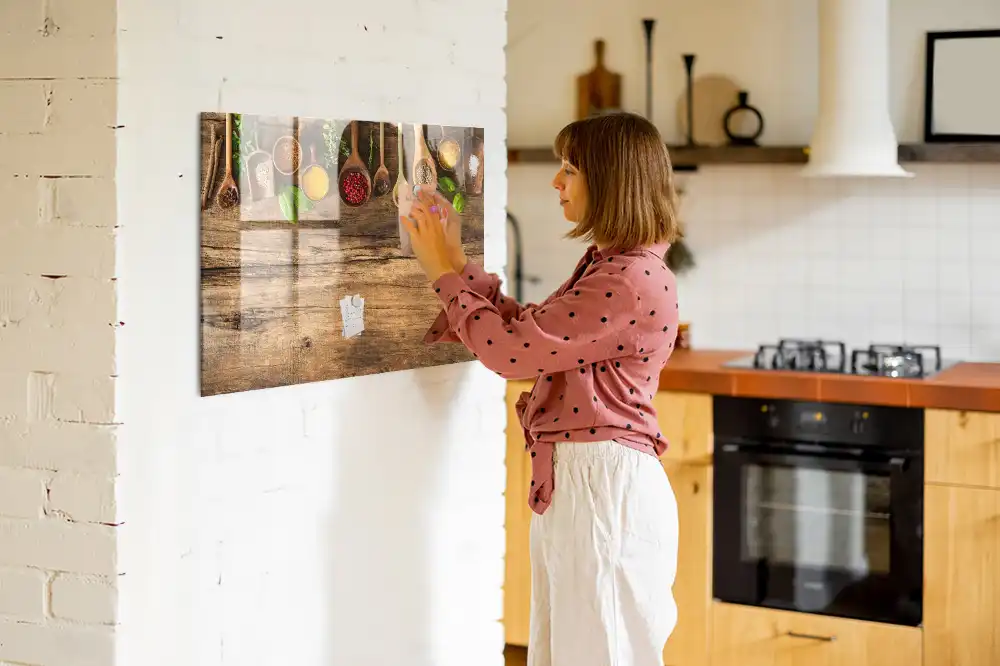 Tableau magnétique décoratif pour épices sur cuillères