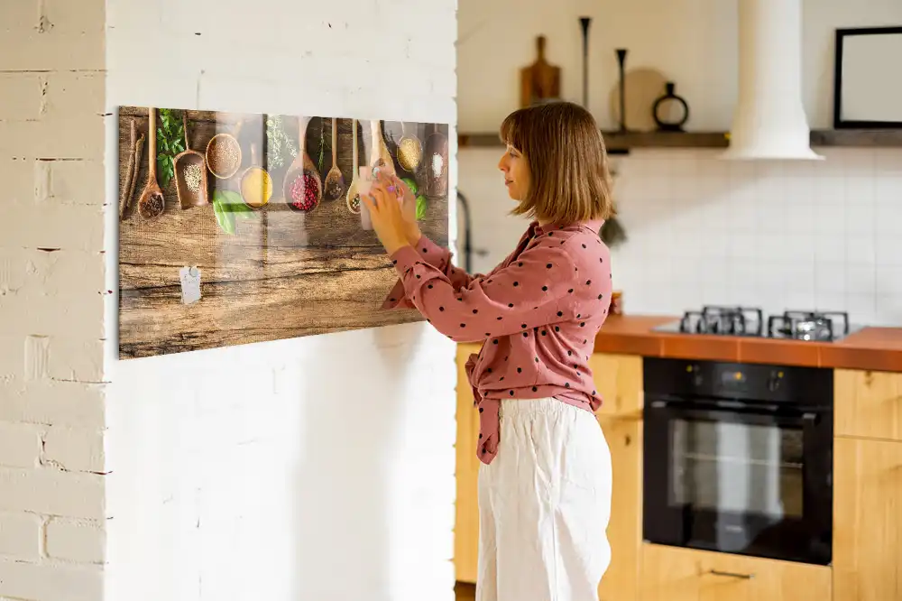 Tableau magnétique décoratif pour épices sur cuillères
