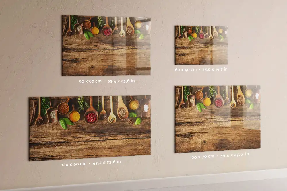 Tableau magnétique décoratif pour épices sur cuillères