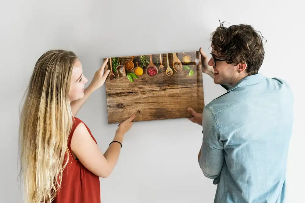 Tableau magnétique décoratif pour épices sur cuillères