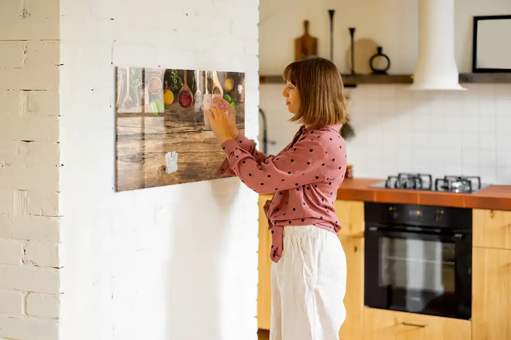 Tableau magnétique décoratif pour épices sur cuillères