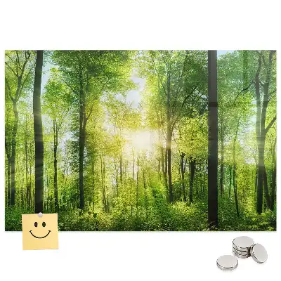Tableau magnétique motif forêt