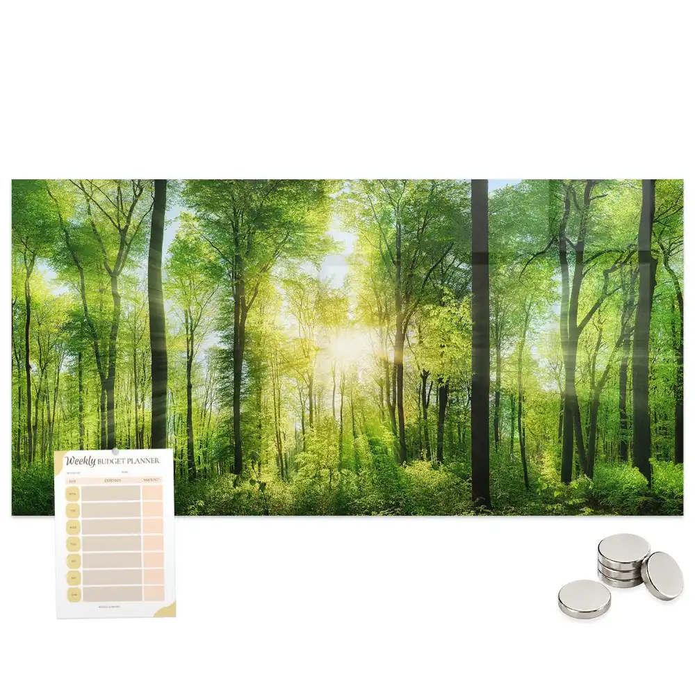 Tableau magnétique motif forêt