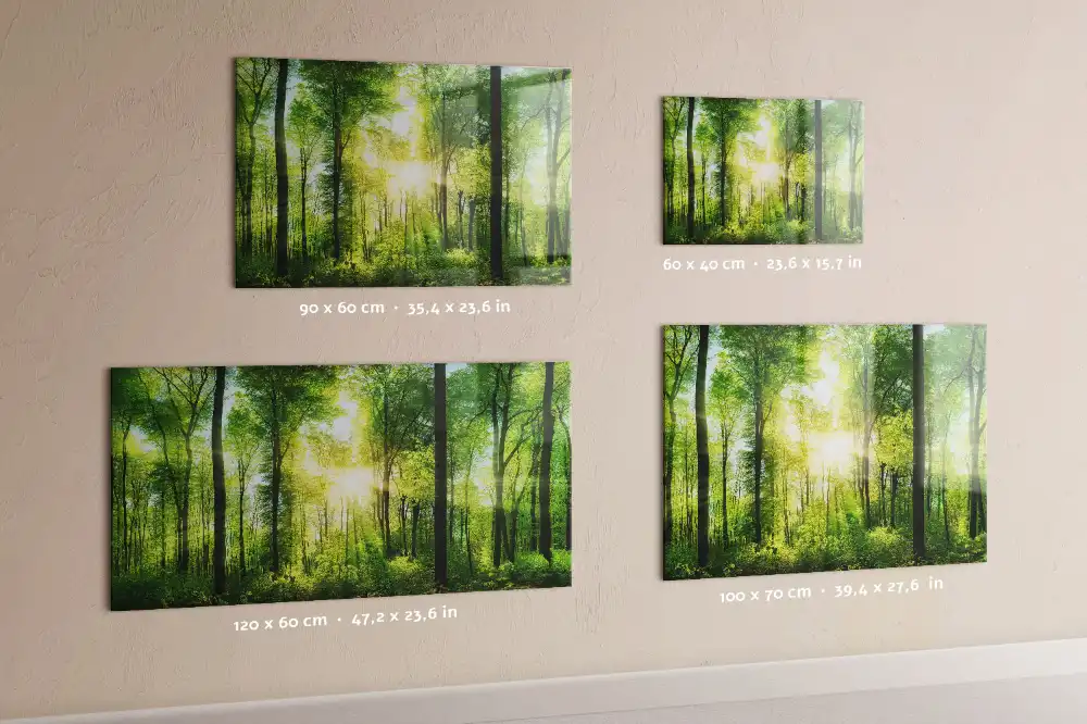 Tableau magnétique motif forêt