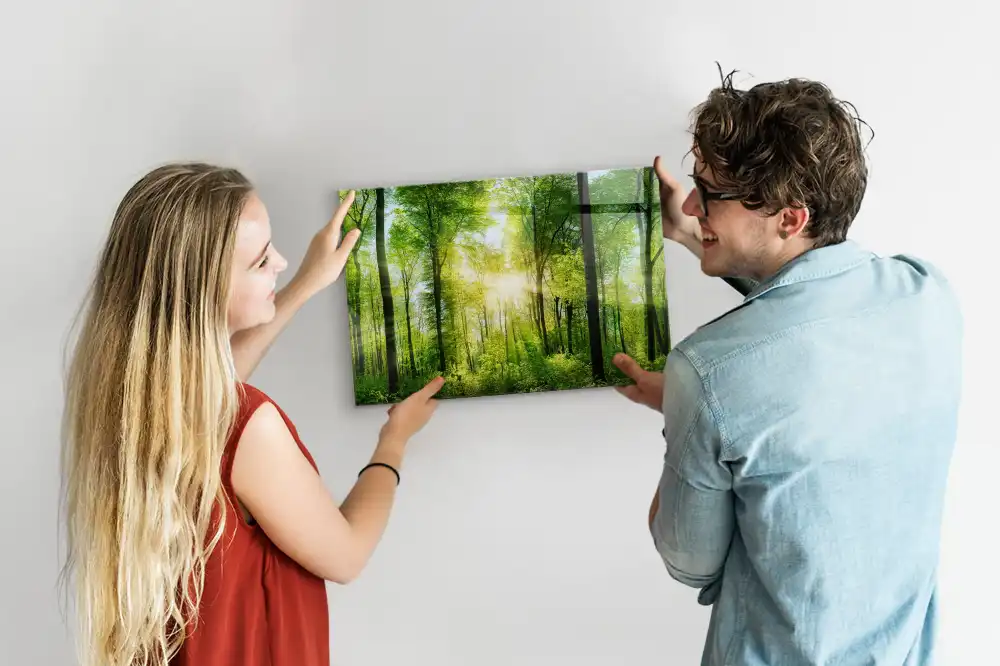 Tableau magnétique motif forêt