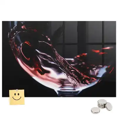 Tableau aimanté décoratif verre de vin