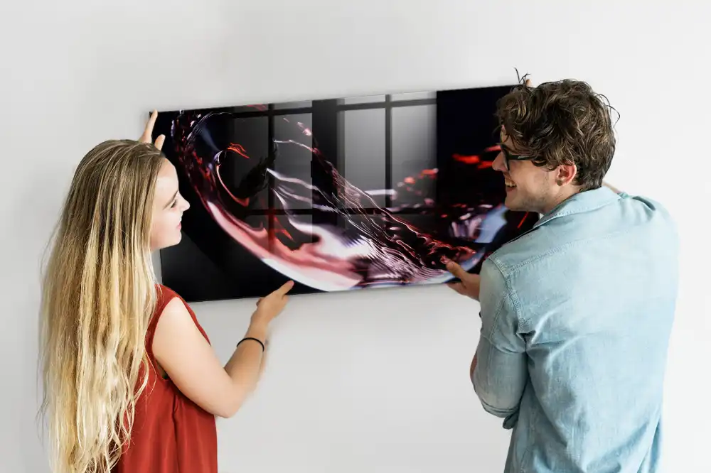 Tableau aimanté décoratif verre de vin