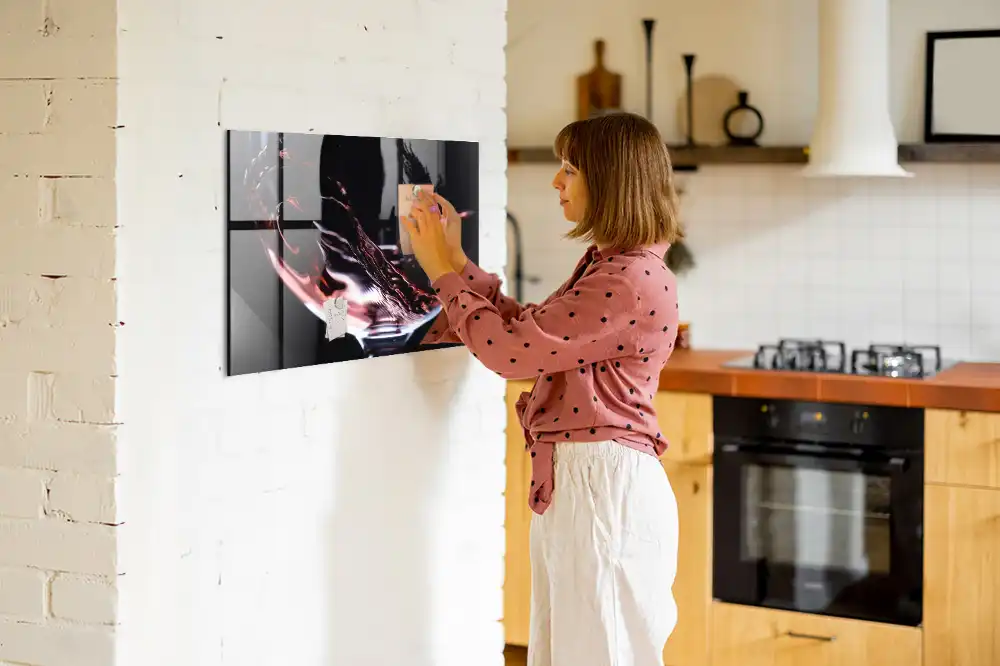 Tableau aimanté décoratif verre de vin