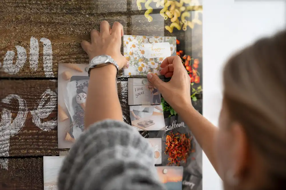 Tableau aimanté décoratif avec inscription Bon appétit