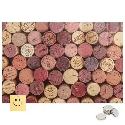 Tableau magnétique pour capsules de vin