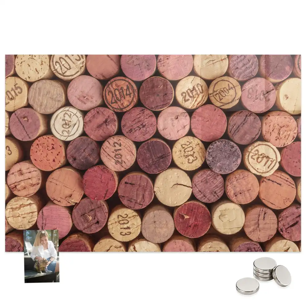 Tableau magnétique pour capsules de vin