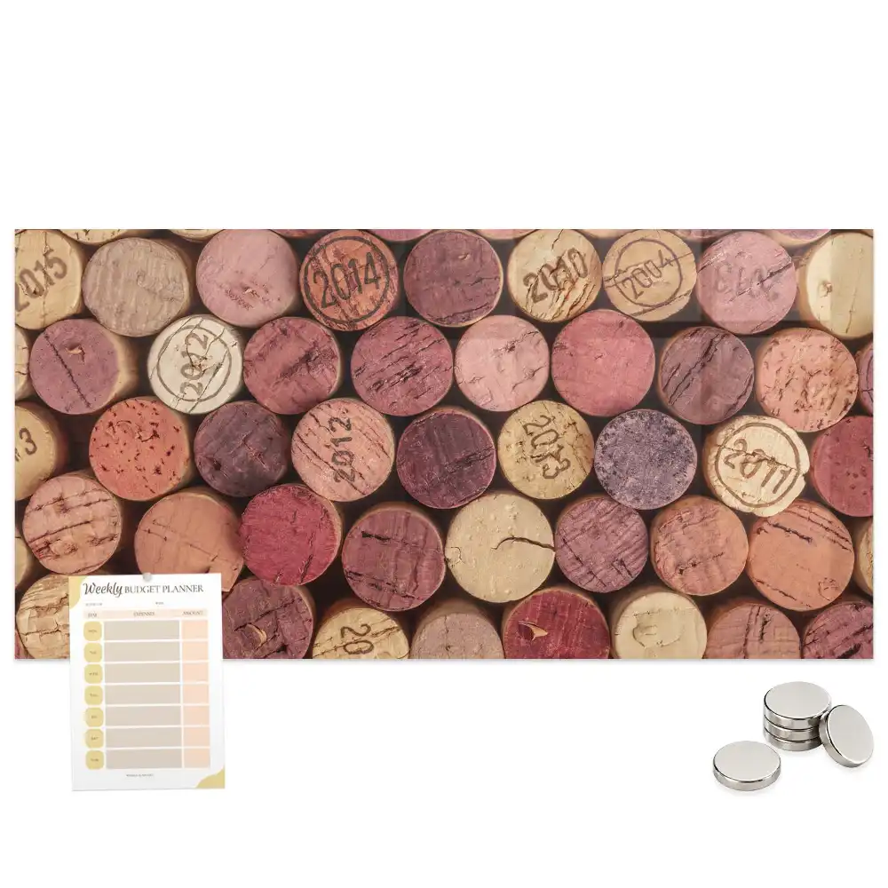 Tableau magnétique pour capsules de vin