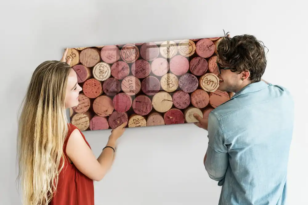 Tableau magnétique pour capsules de vin