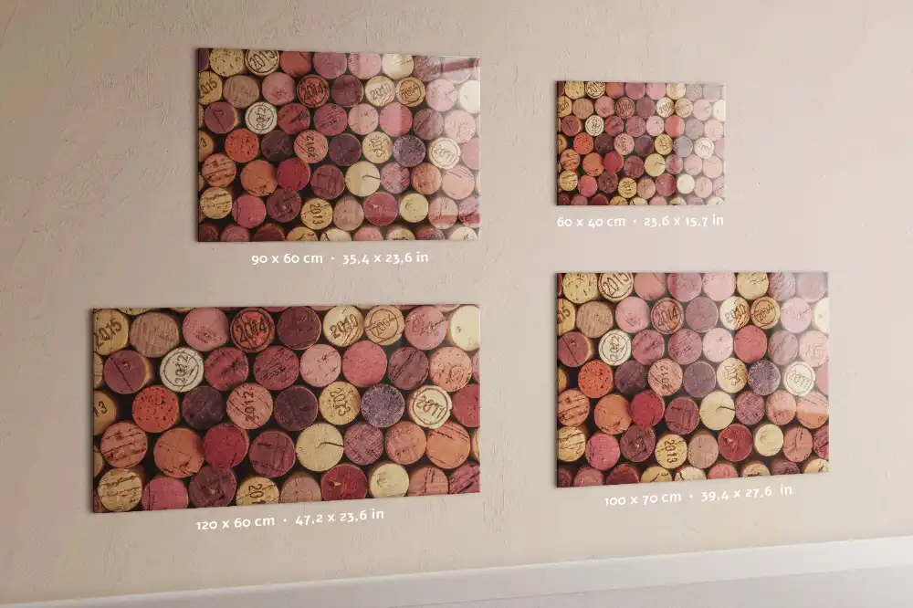 Tableau magnétique pour capsules de vin