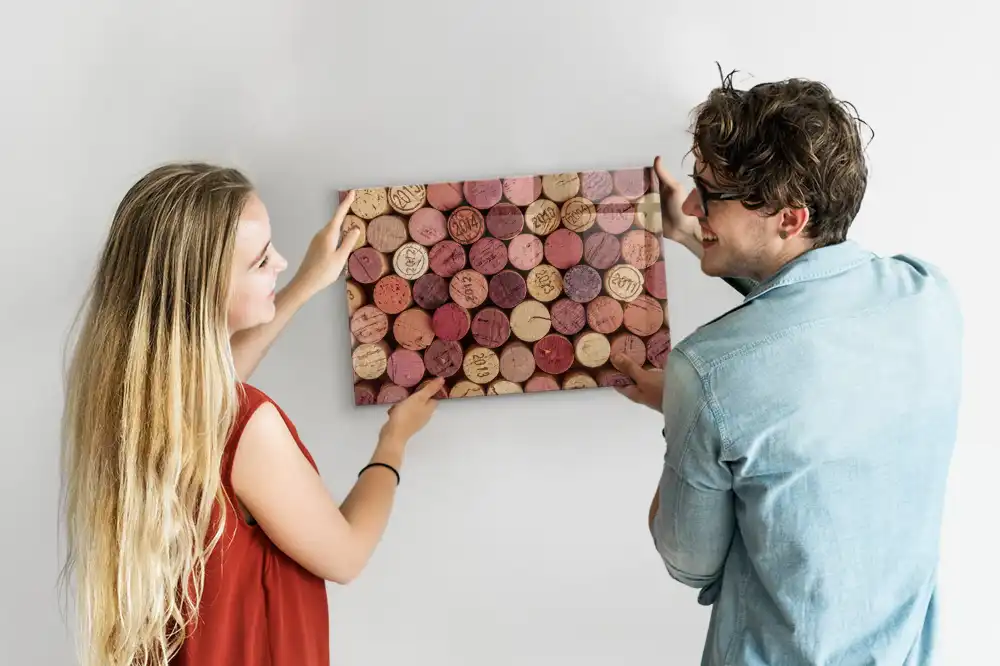 Tableau magnétique pour capsules de vin