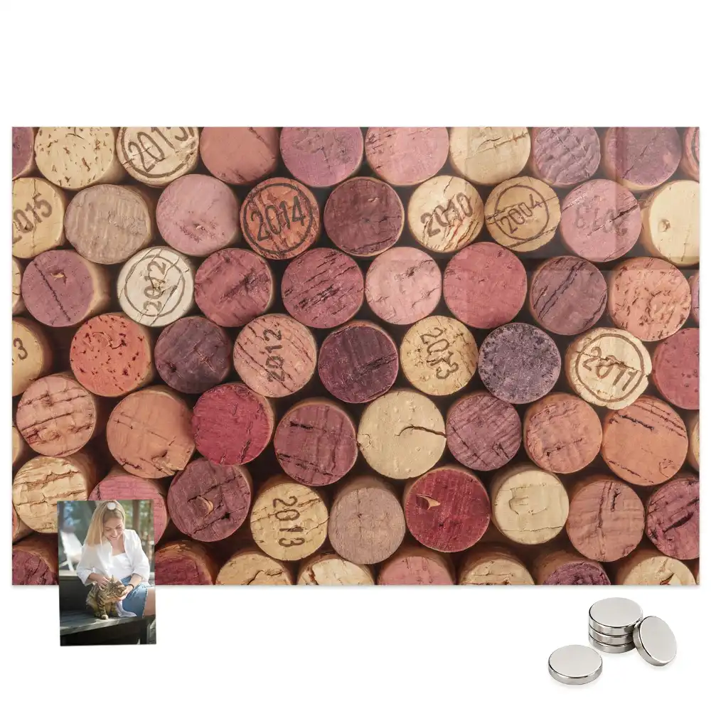 Tableau magnétique pour capsules de vin