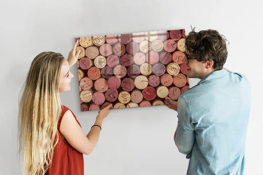 Tableau magnétique pour capsules de vin