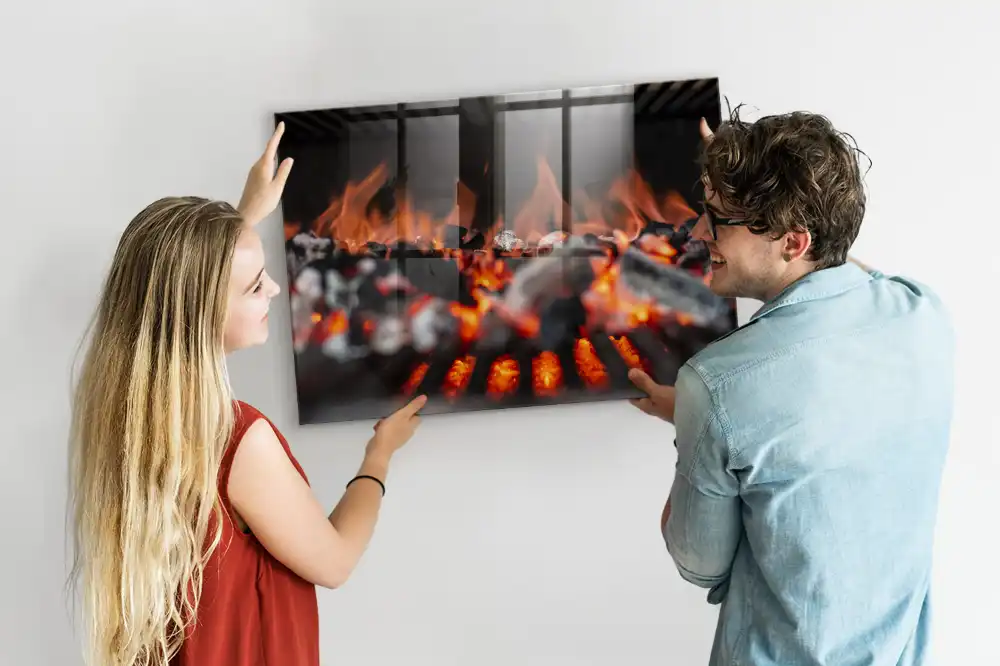 Tableau aimanté décoratif motif feu de gril