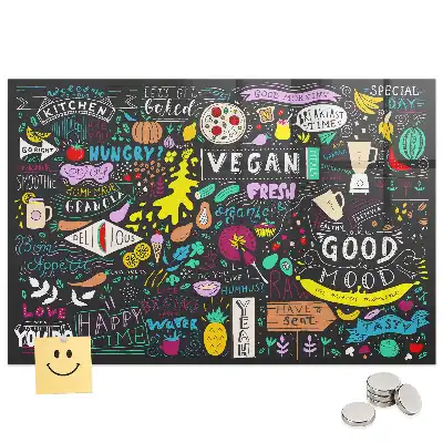 Tableau magnétique abstraction typographique pour magnets