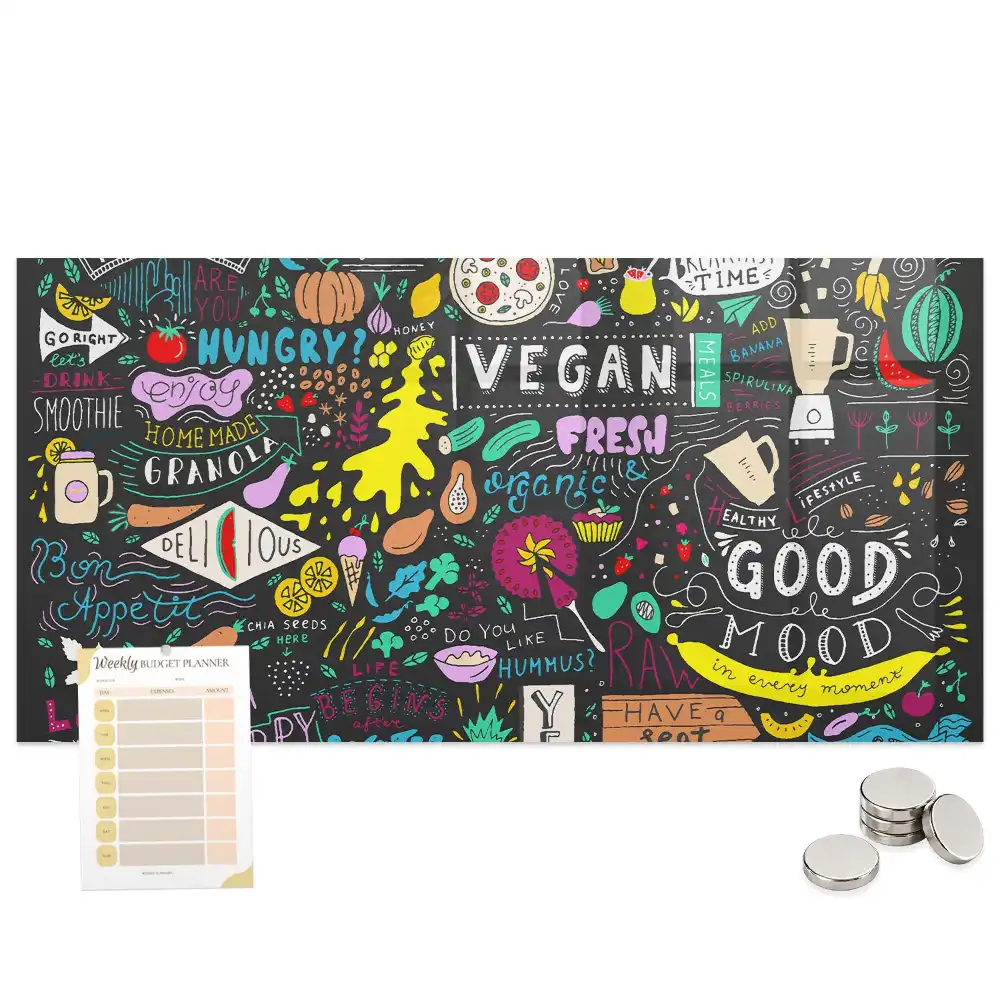 Tableau magnétique abstraction typographique pour magnets