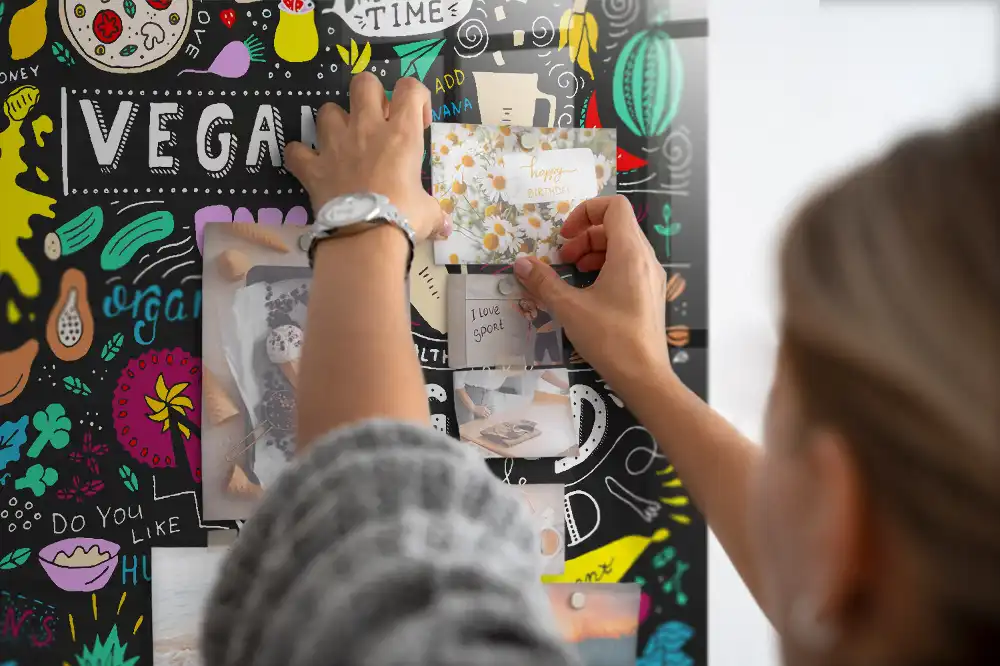 Tableau magnétique abstraction typographique pour magnets
