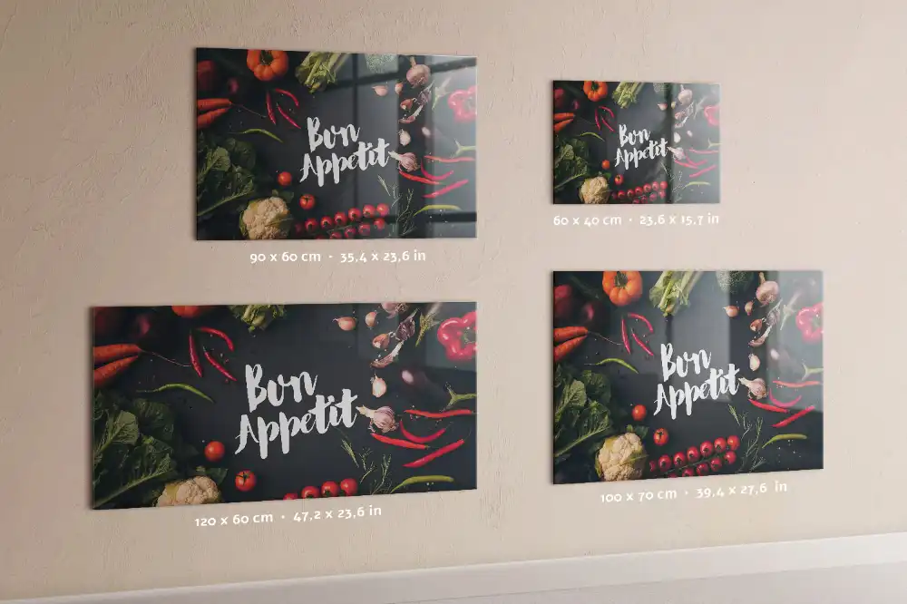 Tableau magnétique décoratif avec inscription Bon appétit
