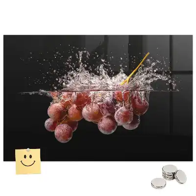 Tableau mural magnétique décor fruits de vigne