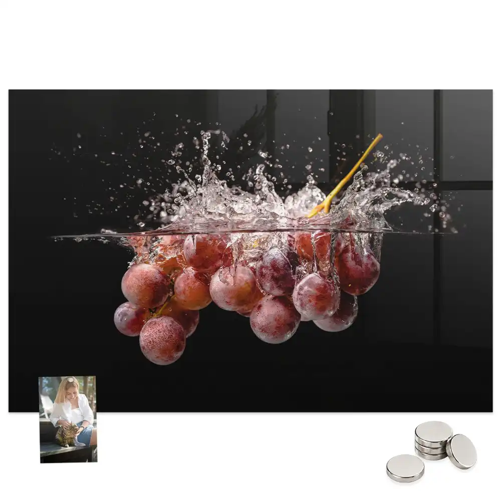 Tableau mural magnétique décor fruits de vigne