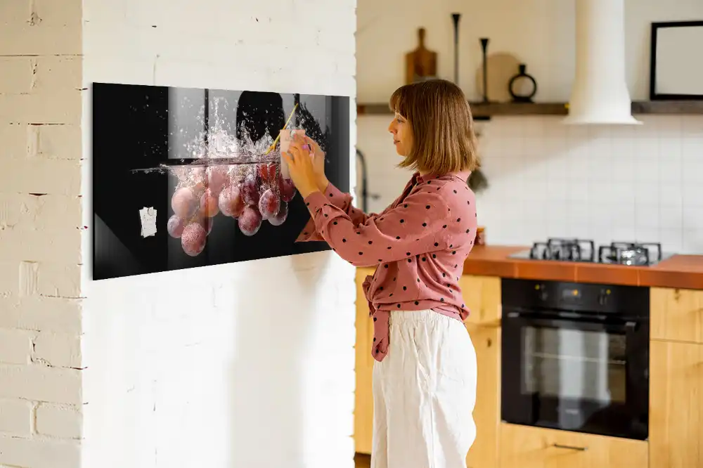Tableau mural magnétique décor fruits de vigne