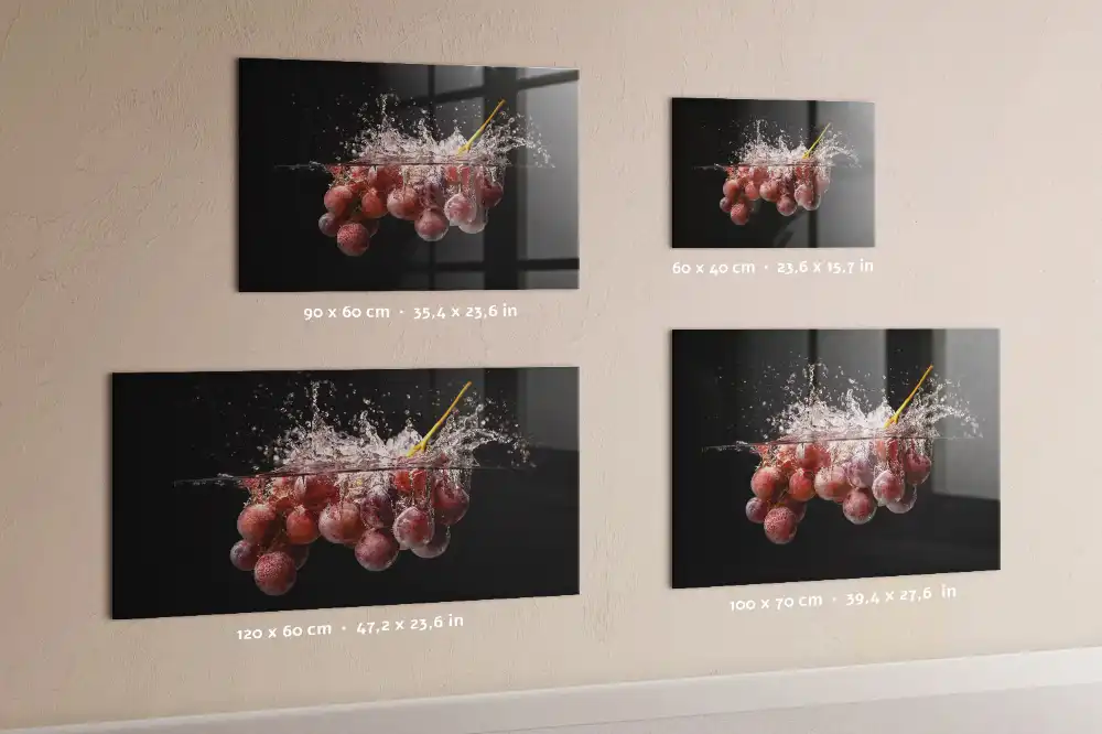 Tableau mural magnétique décor fruits de vigne
