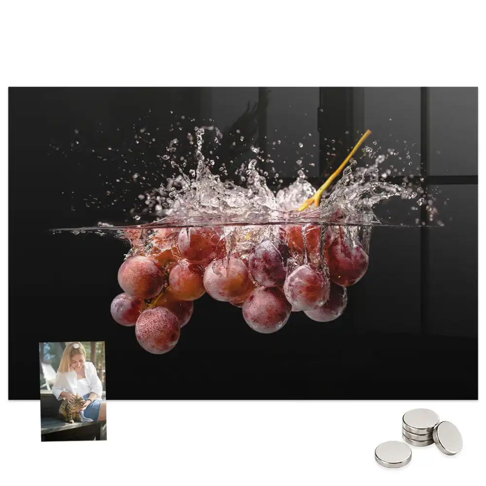 Tableau mural magnétique décor fruits de vigne