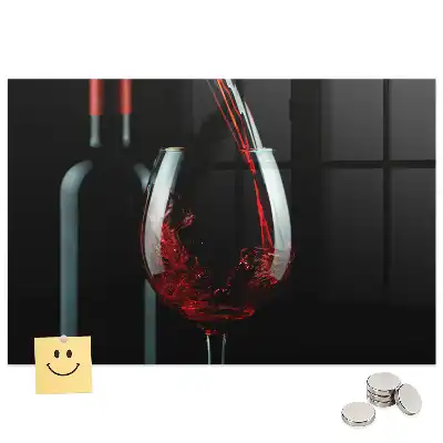 Tableau aimanté décoratif motif verre à boire