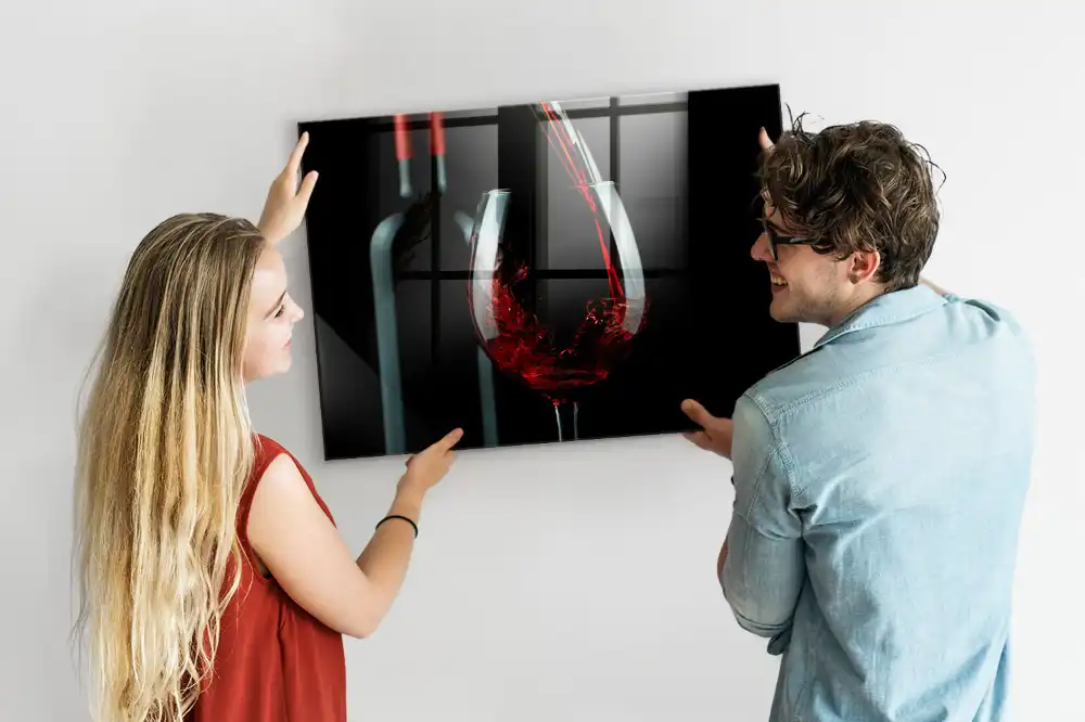 Tableau aimanté décoratif motif verre à boire