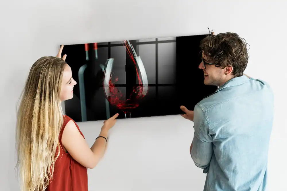 Tableau aimanté décoratif motif verre à boire