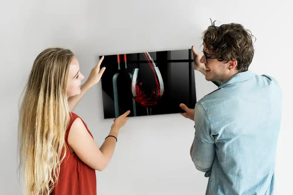 Tableau aimanté décoratif motif verre à boire
