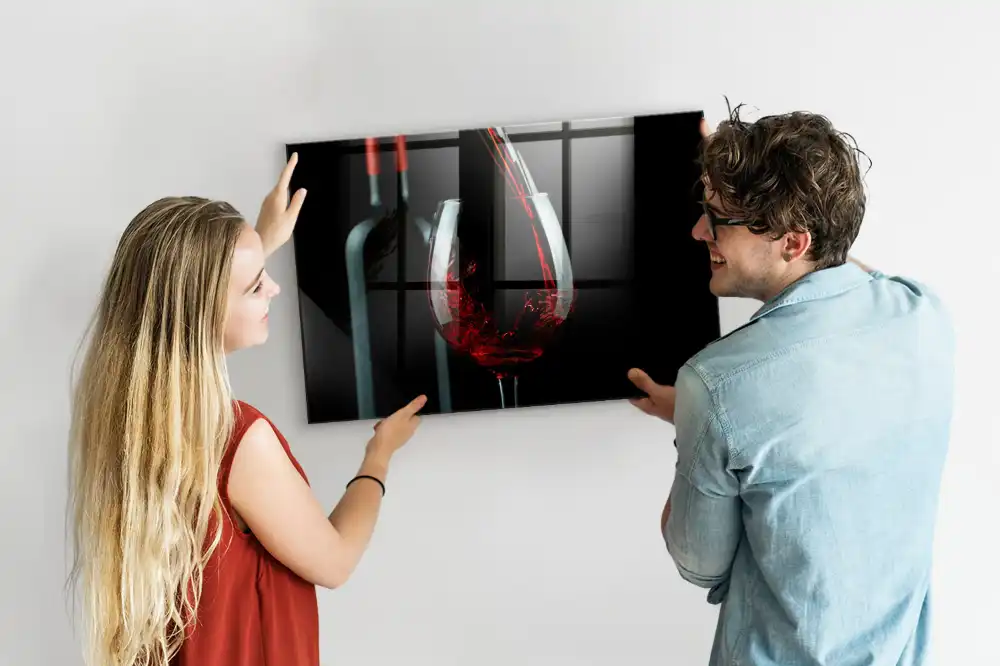 Tableau aimanté décoratif motif verre à boire