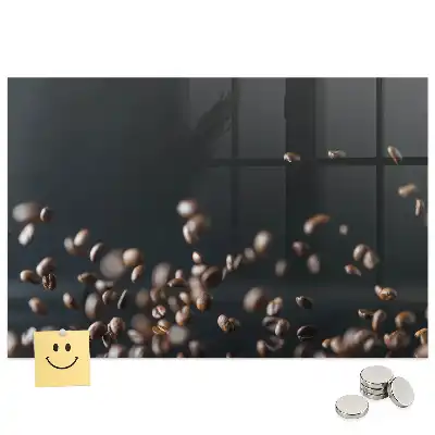 Tableau mural magnétique décoratif motif graines de café