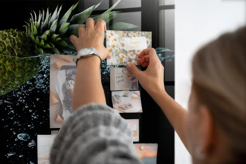 Tableau magnétique pour magnets fruits exotiques