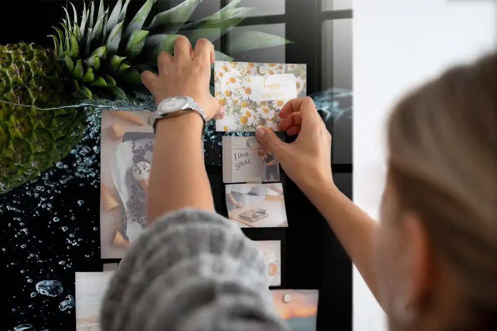 Tableau magnétique pour magnets fruits exotiques