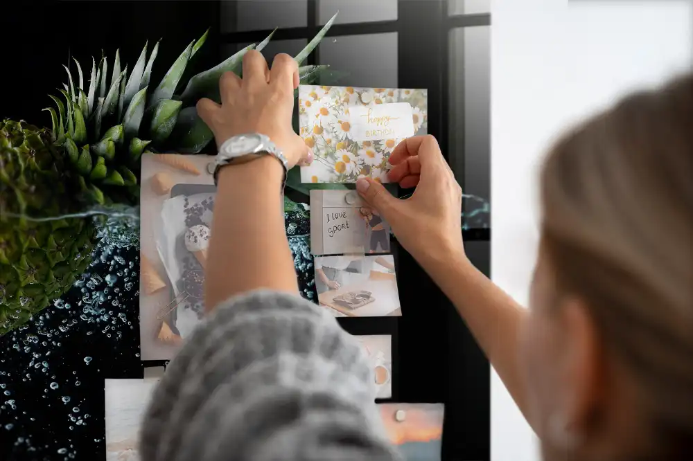 Tableau magnétique pour magnets fruits exotiques