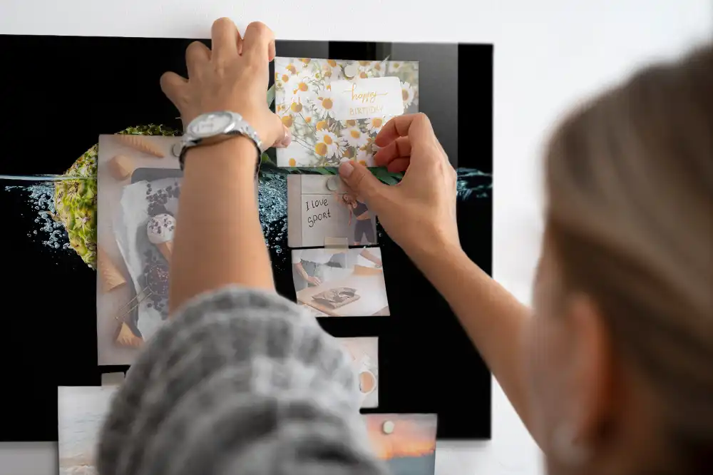 Tableau magnétique pour magnets fruits exotiques