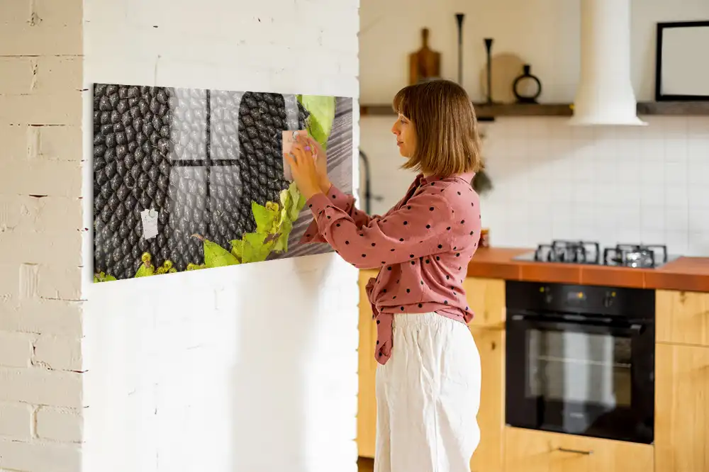 Tableau mural magnétique fleur jaune