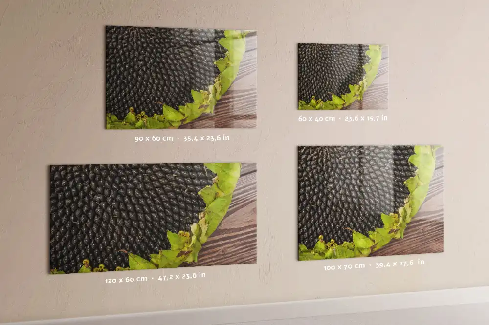Tableau mural magnétique fleur jaune