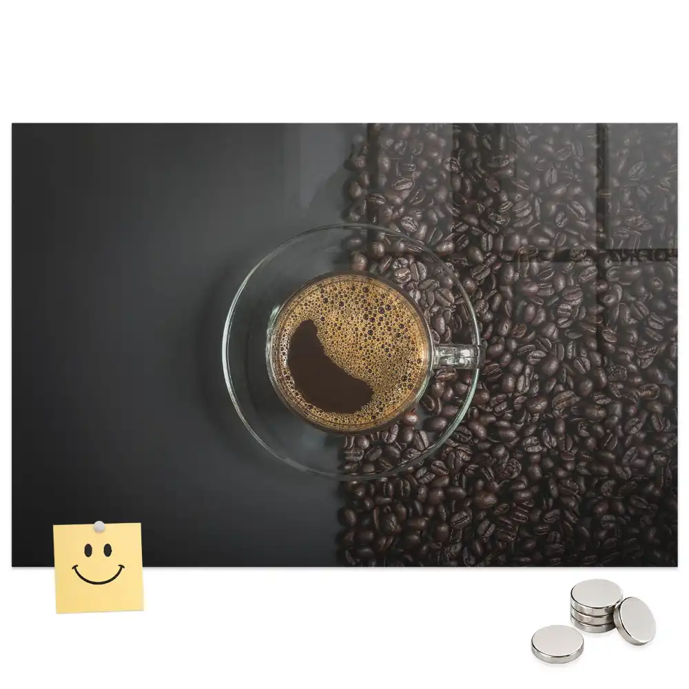 Tableau magnétique décoratif motif tasse de boisson
