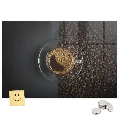 Tableau magnétique décoratif motif tasse de boisson
