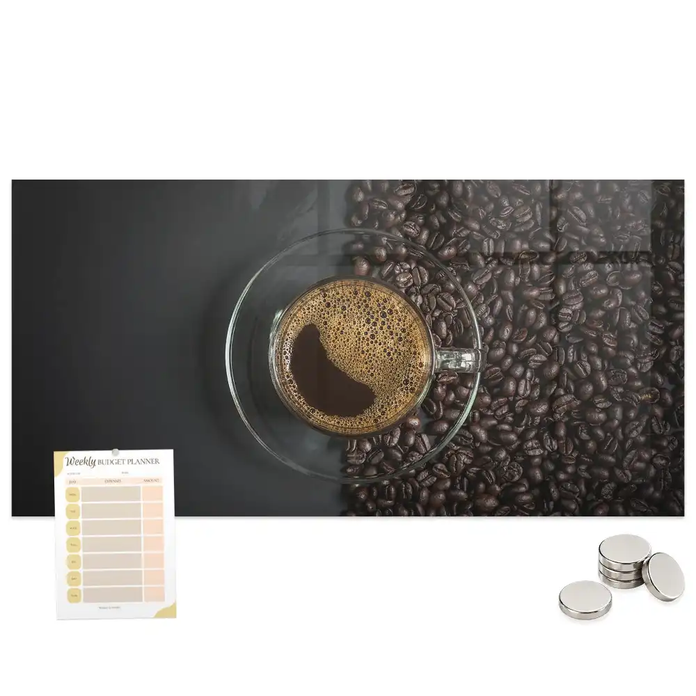 Tableau magnétique décoratif motif tasse de boisson
