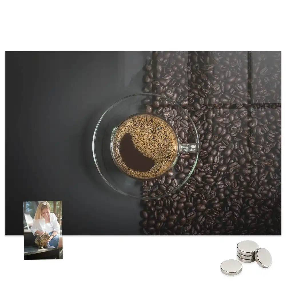 Tableau magnétique décoratif motif tasse de boisson