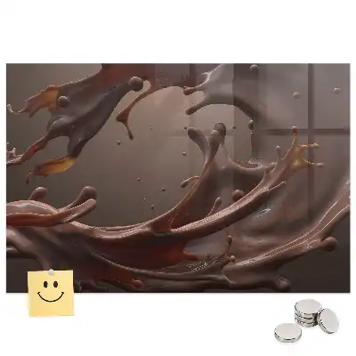 Tableau magnétique décoratif motif boisson au cacao